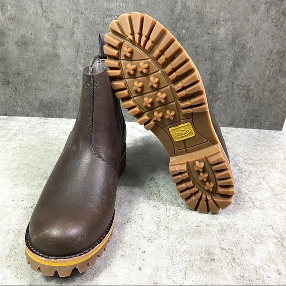 ❗️SOLD❗️NEW Chaco Fields Chelsea Waterproof Brown Boot - Picture 7 of 7